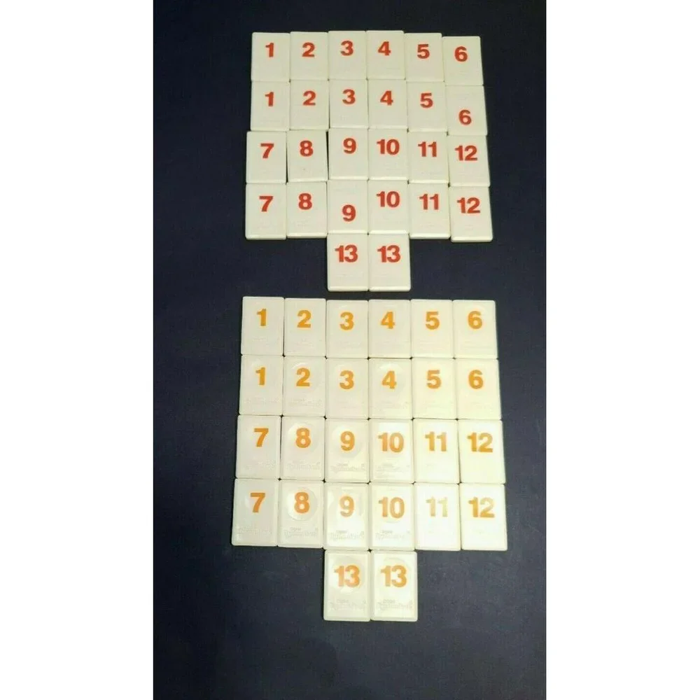 Pressman rummikub numbers